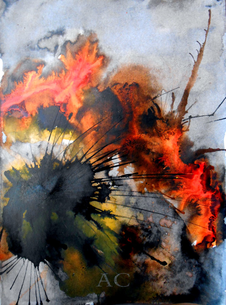 CHRISTIANE ALLENBACH ABSTRAIT Lana calligr
