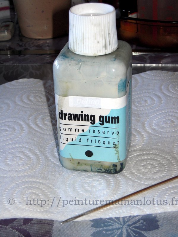 Drawing Gum, Le Drawing Gum vous connaissez ? Ce liquide de masquage qui  vous aide à garder des zones de blancs dans vos aquarelles ou encres  Sennelier vous