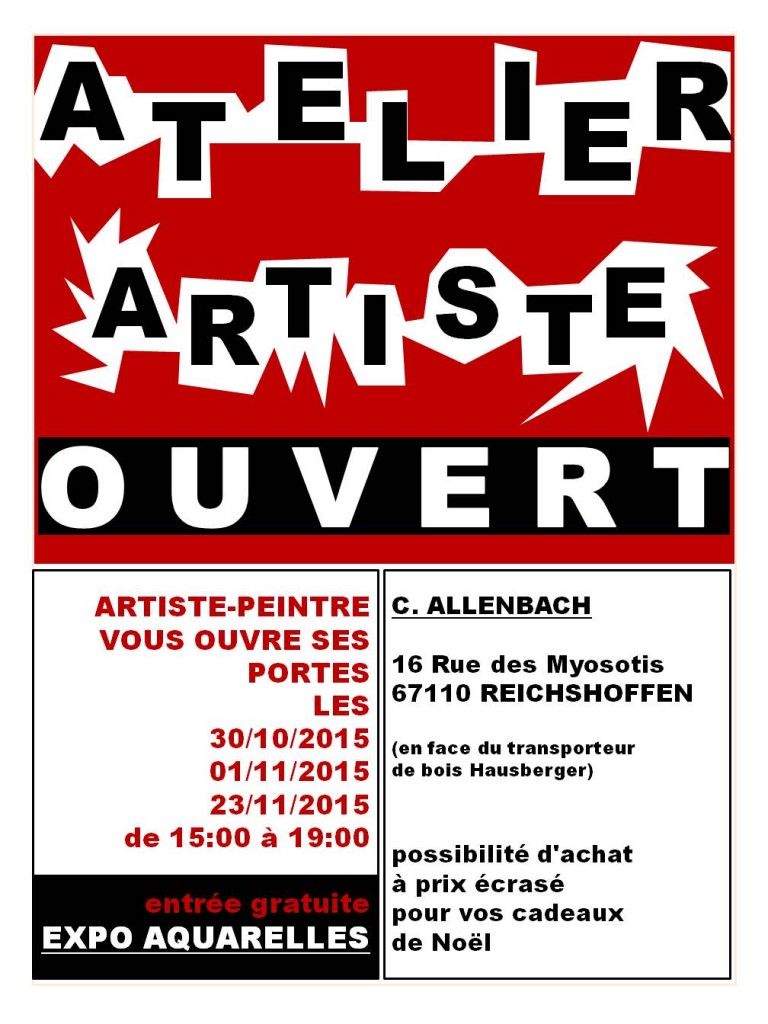 CHRISTIANE ALLENBACH AFFICHE PORTES OUVERTES 2015
