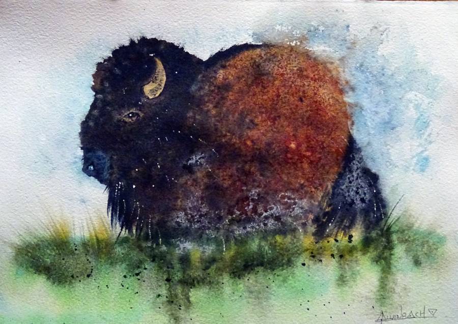 CHRISTIANE ALLENBACH BISON SE ROULANT 30x40 BAO CHRISTIANE ALLENBACH BISON SE ROULANT 30x40 BAO