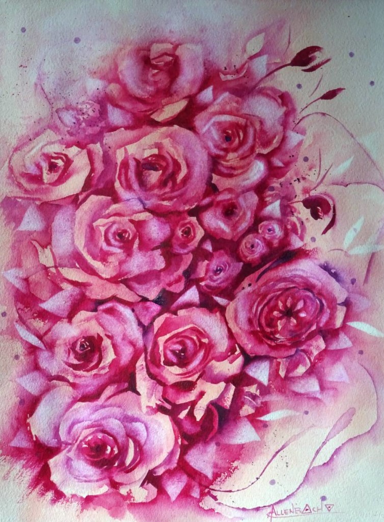 CHRISTIANE ALLENBACH ROSES 40 x 50 cm Bao