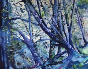 CHRISTIANE ALLENBACH FORET MAGIQUE 40 x 50 Arches