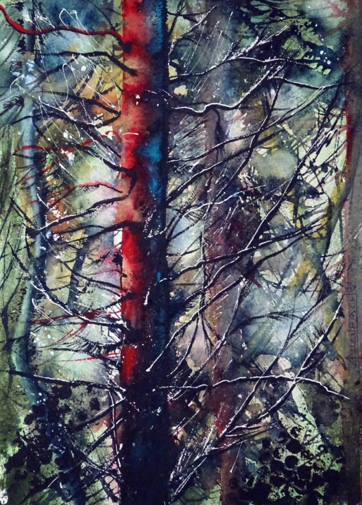 FOUILLIS Christiane ALLENBACH 30 x 40 cm Bao VEGETAL