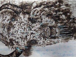 CHRISTIANE ALLENBACH SKETCH BISON NEIGE CHRISTIANE ALLENBACH SKETCH BISON NEIGE